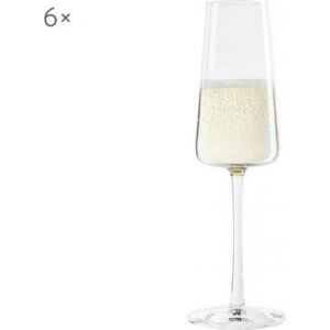 Set de 4 pahare de șampanie din cristal, 240ml