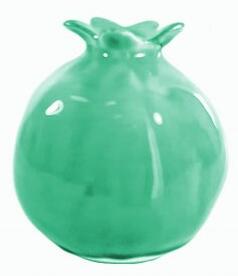Decoratiune vaza ceramica GREEN, 9x 9.5 cm