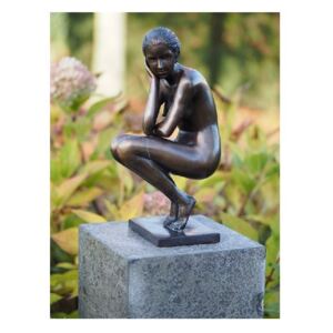 Statuie de bronz clasica Squatting woman 37x15x19 cm