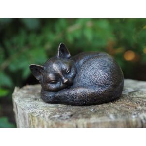 Statuie de bronz moderna Sleeping cat 9x14x11 cm