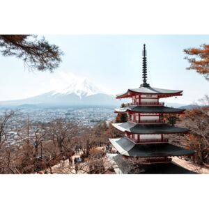 Fotografii artistice Mt. Fuji with Chureito Pagoda, Philippe Hugonnard