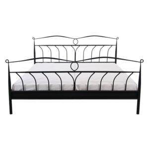 Cadru pat negru din metal 193x208 cm Line Actona Company