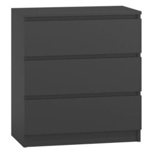 Comodă Comfivo Structor, Negru, PAL laminat, 77x70x40cm, 22 kg