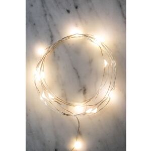 Ghirlandă luminoasă cu LED Kikkerland Silver, lungime 180 cm