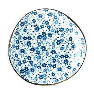 Farfurie din ceramică MIJ Daisy, ø 12 cm, alb - albastru