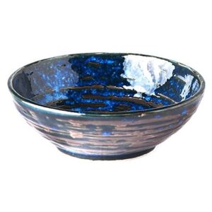 Bol mic din ceramică MIJ Copper Swirl, ø 13 cm, albastru