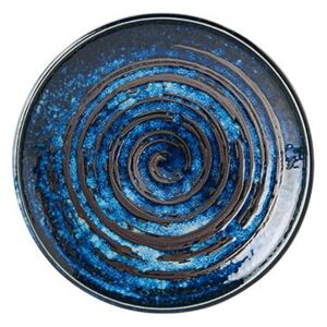 Farfurie din ceramică MIJ Copper Swirl, ø 17 cm, albastru