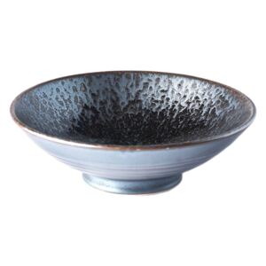 Bol din ceramică pentru supă MIJ Pearl, ø 24 cm, gri - negru