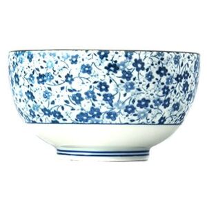 Bol din ceramică MIJ Daisy, ø 13 cm, alb - albastru