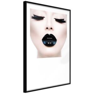 Bimago Tablou înrămat - Black Lipstick Cadru negru 40x60 cm