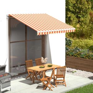 Pânză de rezervă copertină, galben și portocaliu, 3x2,5 m