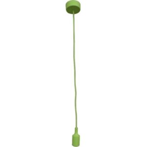 Pendul Silicone, 1 x E14, 60W, 74 x 10 x 10 cm, verde