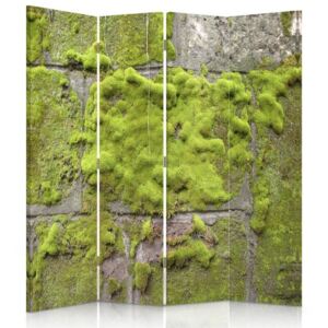 CARO Paravan - Moss On The Wall | cvadripartit | reversibil 145x150 cm