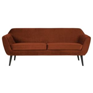 Canapea din catifea portocalie Rocco Sofa Velvet Rust
