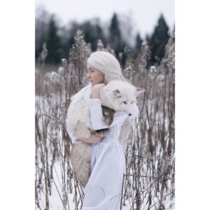 Fotografie de artă Snow fox, Olga Barantseva, (26.7 x 40 cm)