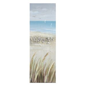 Tablou pictat manual Seasite set 120 x 40 cm