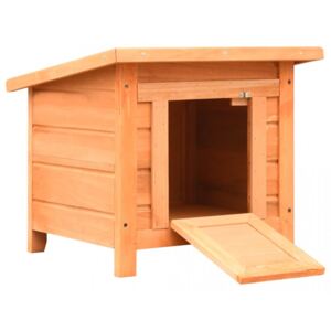 Casuta pisici, 50x46x43,5 cm, lemn masiv de pin si brad - V170640V