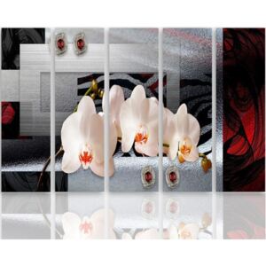 CARO Tablou pe pânză - White Orchid 100x70 cm