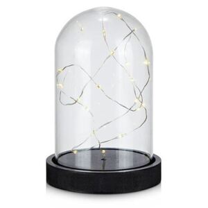 Decoratiune luminoasa LED transparenta/neagra din sticla si plastic Kupol Markslojd