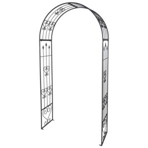 ProGarden Arcadă de trandafiri, antracit, 136 cm, metal X77000130