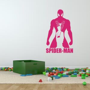 GLIX Avengers Spider Man - autocolant de perete Roz 60x35 cm