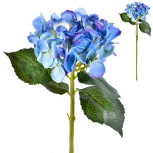 Fir hortensie artificiala albastra, 58 cm