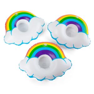 Set 3 suporturi gonflabile pentru pahare Big Mouth Inc. Rainbow