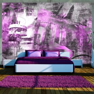 Bimago Fototapet - Berlin - purple collage 350x245 cm