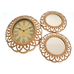 Set decorativ cu ceas si oglinzi
