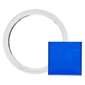 Suport pentru Carti din Sticla Albastra HUBSCH - Sticla Albastru Lungime (20cm) x Latime (8cm) x Inaltime (16cm)