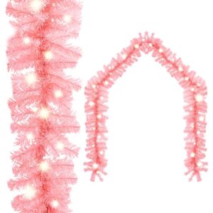 Ghirlandă de Crăciun cu lumini LED, roz, 10 m
