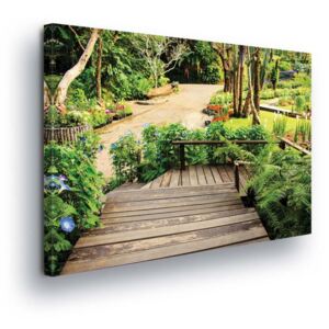 Tablou - Ornamental garden 4 x 30x80 cm