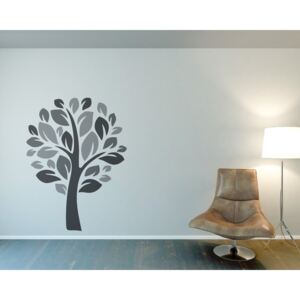 Tree III. - autocolant de perete Gri 50 x 70 cm