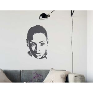 Beyoncé - autocolant de perete Gri 65 x 100 cm