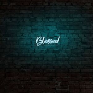 Aplica de Perete Neon Blessed, Albastru