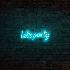 Aplica de Perete Neon Lets Party, Albastru
