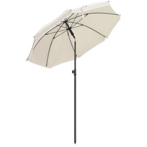 Umbrela de soare Dow, alb/negru, 160 x 160 cm