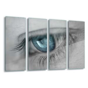 Tablou pe sticlă - Music in Her Eyes by Xavier Garci 4 x 30x80 cm