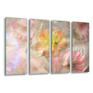 Tablou pe sticlă - Ethereal Roses by Ludmila Shumilova 4 x 30x80 cm
