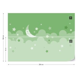 GLIX Fototapet - Sleepy Skies in Green Papírová tapeta - 254x184 cm
