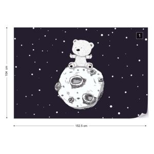GLIX Fototapet - Boris & the Moon Tapet nețesute - 152,5x104 cm