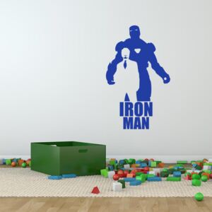 GLIX Avengers Iron Man - autocolant de perete Albastru 120x75 cm