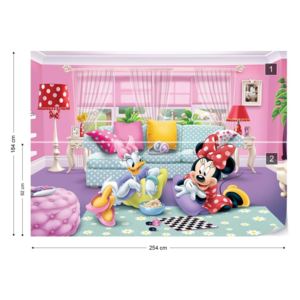 Fototapet - Disney Minnie Mouse Vliesová tapeta - 254x184 cm