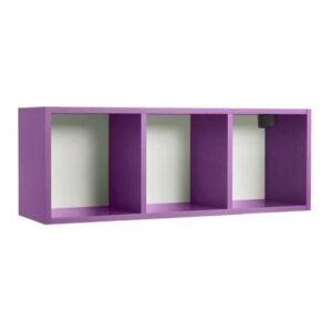 Raft de perete Little, 34x28x92 cm, lemn, violet