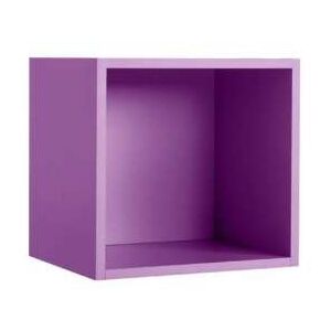 Raft de perete Little, 41x35x43 cm, lemn, violet