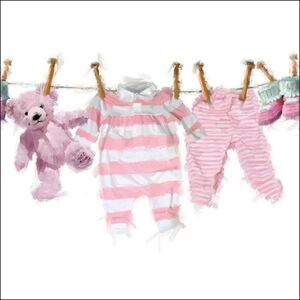 Servetele Baby Girl Clothes 25x25 cm