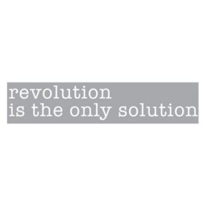 Decoratiune luminoasa alba din sticla Neon Art Revolution Is The Only Solution Seletti