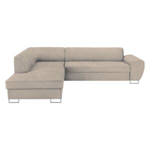 Canapea extensibilă cu spațiu pentru depozitare Kooko Home XL Left Corner Sofa, bej