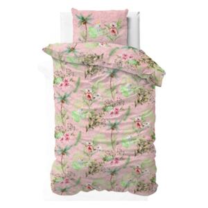 Lenjerie de pat din bumbac Sleeptime Soft Roses, 140 x 220 cm