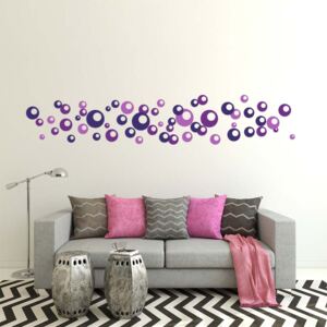 Bubbles - autocolant de perete Mov 3 x 50 x 70 cm